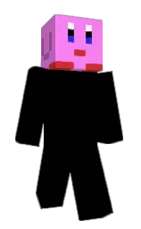 blush pink and persian red Minecraft skin — Classic model