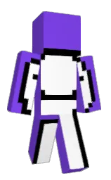 royal blue and white Minecraft skin — Classic model