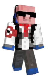 Retiamo's Minecraft skin wearing the Purple Heart cape