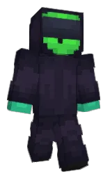steel gray and mirage Minecraft skin — Classic model — first worn by Frog_Boi_618157