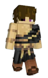 clinker and gold sand Minecraft skin — Slim model