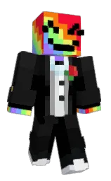 black and cod gray Minecraft skin — Classic model