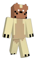 double colonial white and santa fe Minecraft skin — Classic model — first worn by BoxFoxMC