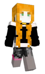 black and zorba Minecraft skin — Slim model — first worn by F0xSo