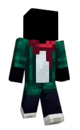 black and tiber Minecraft skin — Slim model