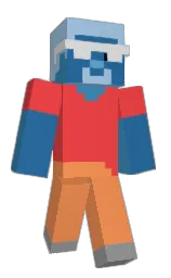 sandy brown and cinnabar Minecraft skin — Classic model — first worn by AAndretto