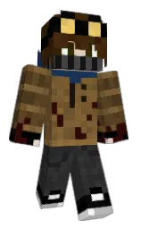 mine shaft and black Minecraft skin — Classic model — first worn by Raphael414
