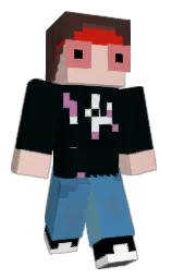 black pearl and glacier Minecraft skin — Classic model
