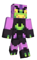 Botgotshot's Minecraft skin wearing the Menace cape