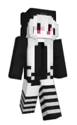 Draqonate's Minecraft skin wearing the Aurora cape