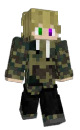 black and barley corn Minecraft skin — Classic model