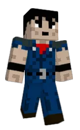 midnight blue and rodeo dust Minecraft skin — Classic model — first worn by Zervion