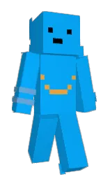 dodger blue and azure radiance Minecraft skin — Slim model