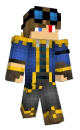 McQuackenstein's Minecraft skin wearing the Aurora cape
