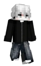 cod gray and black Minecraft skin — Classic model — first worn by manwab