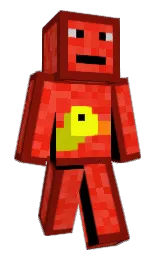 dark burgundy and flamingo Minecraft skin — Classic model — first worn by Sam132013