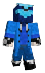 black and denim Minecraft skin — Classic model