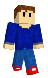 cream brulee and red Minecraft skin — Classic model