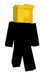 candlelight and lightning yellow Minecraft skin — Slim model — first worn by Tsunei