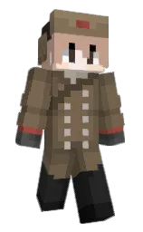 LazyBoyTH's Minecraft skin wearing the Purple Heart cape