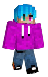 Nonau10's Minecraft skin wearing the Cherry Blossom cape