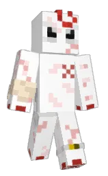 white and mexican red Minecraft skin — Classic model