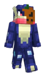 cloud burst and astronaut Minecraft skin — Slim model — first worn by SpookyGreninja