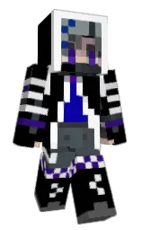 black and shark Minecraft skin — Classic model