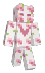 soft peach and black Minecraft skin — Slim model