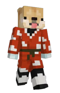 Front of diped's skin