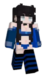 midnight blue and black Minecraft skin — Classic model — first worn by SuperGigante05