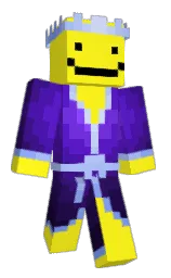 Chromo47's Minecraft skin wearing the Purple Heart cape