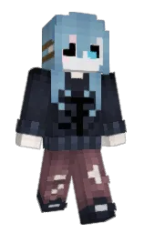 PonyPrincess104's Minecraft skin wearing the Migrator cape