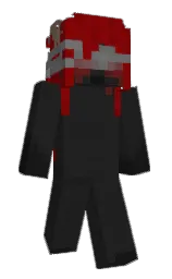 mine shaft and red devil Minecraft skin — Slim model