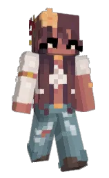 eggplant and bizarre Minecraft skin — Slim model — first worn by Clownyy_