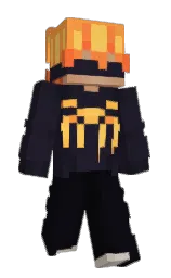 cinder and steel gray Minecraft skin — Slim model
