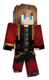 black and cod gray Minecraft skin — Classic model — first worn by KillerInDaMirror