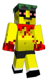 yellow and buddha gold Minecraft skin — Classic model — first worn by pREnsad0
