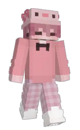 ElectroGame's Minecraft skin wearing the Cherry Blossom cape