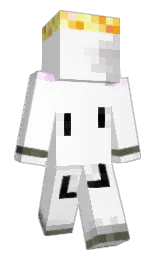 white and alabaster Minecraft skin — Classic model