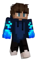 firefly and blue zodiac Minecraft skin — Classic model — first worn by Fire_Valter123