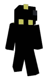 black and celery Minecraft skin — Classic model — first worn by juniorkiobr