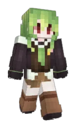 chelsea cucumber and black Minecraft skin — Slim model
