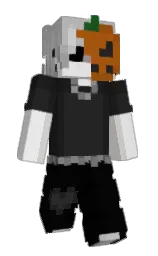 black and cod gray Minecraft skin — Slim model — first worn by _poziomekk27