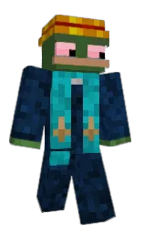 Golens's Minecraft skin wearing the Twisted cape
