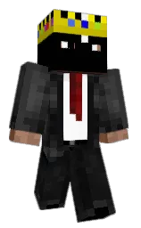 black and jumbo Minecraft skin — Slim model