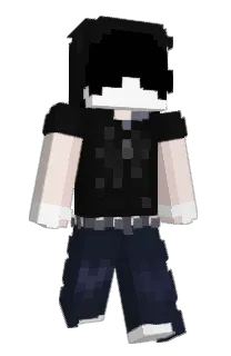 Front of CookieDough's skin