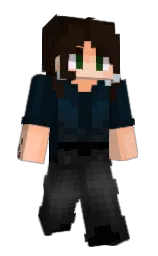 coffee bean and black pearl Minecraft skin — Slim model