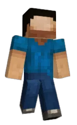black and venice blue Minecraft skin — Classic model — first worn by UnrealEdward