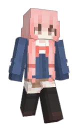 your pink and kashmir blue Minecraft skin — Slim model